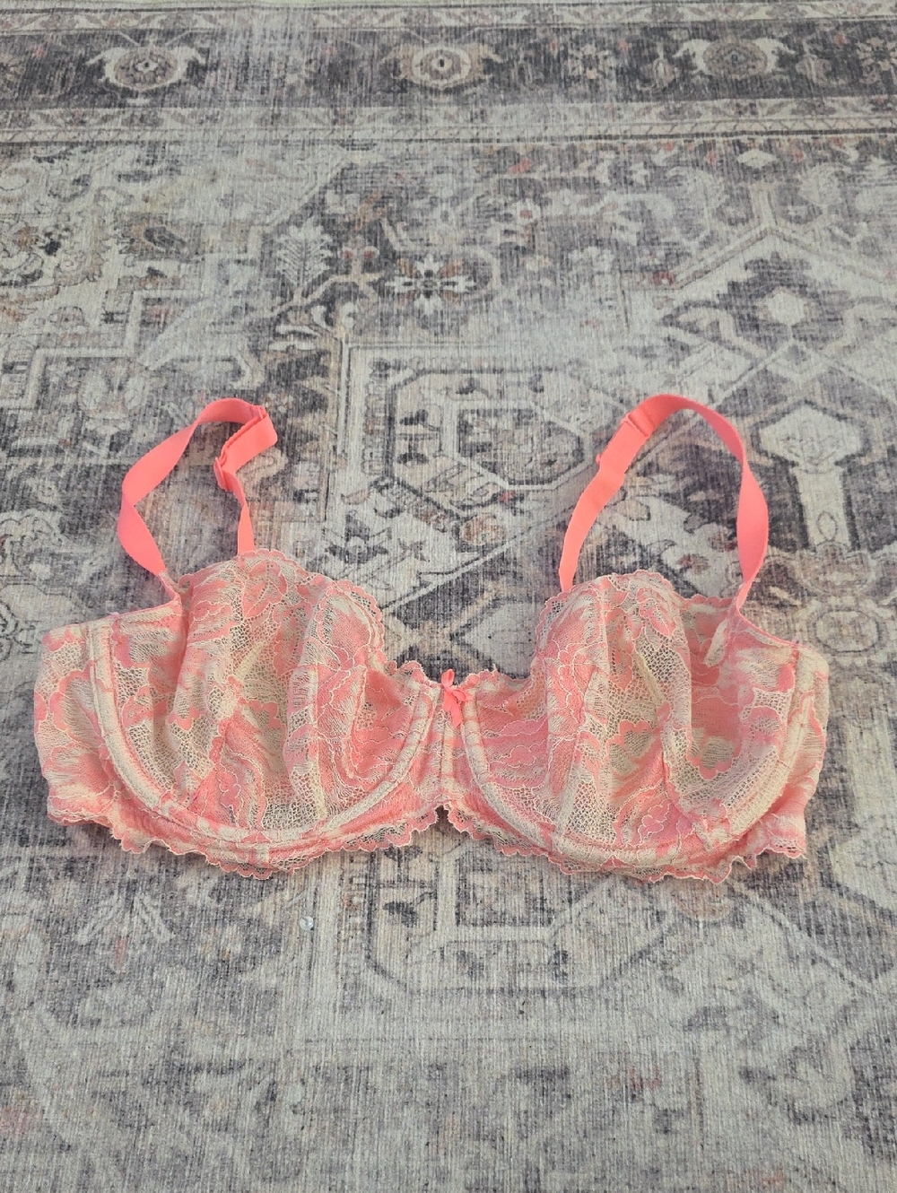Cacique Coral Lace Underwire Bra